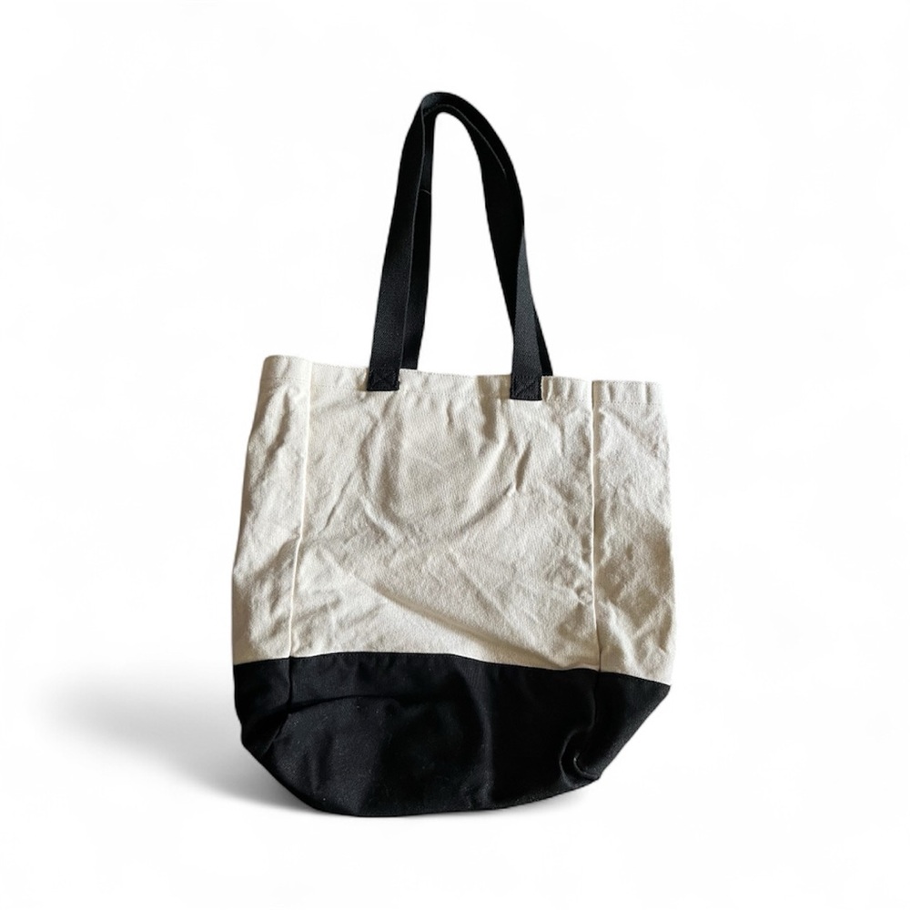 Life is Good Pumpkin Canvas Cotton Tote Bag - Halloween Fall - Picture 2 of 4